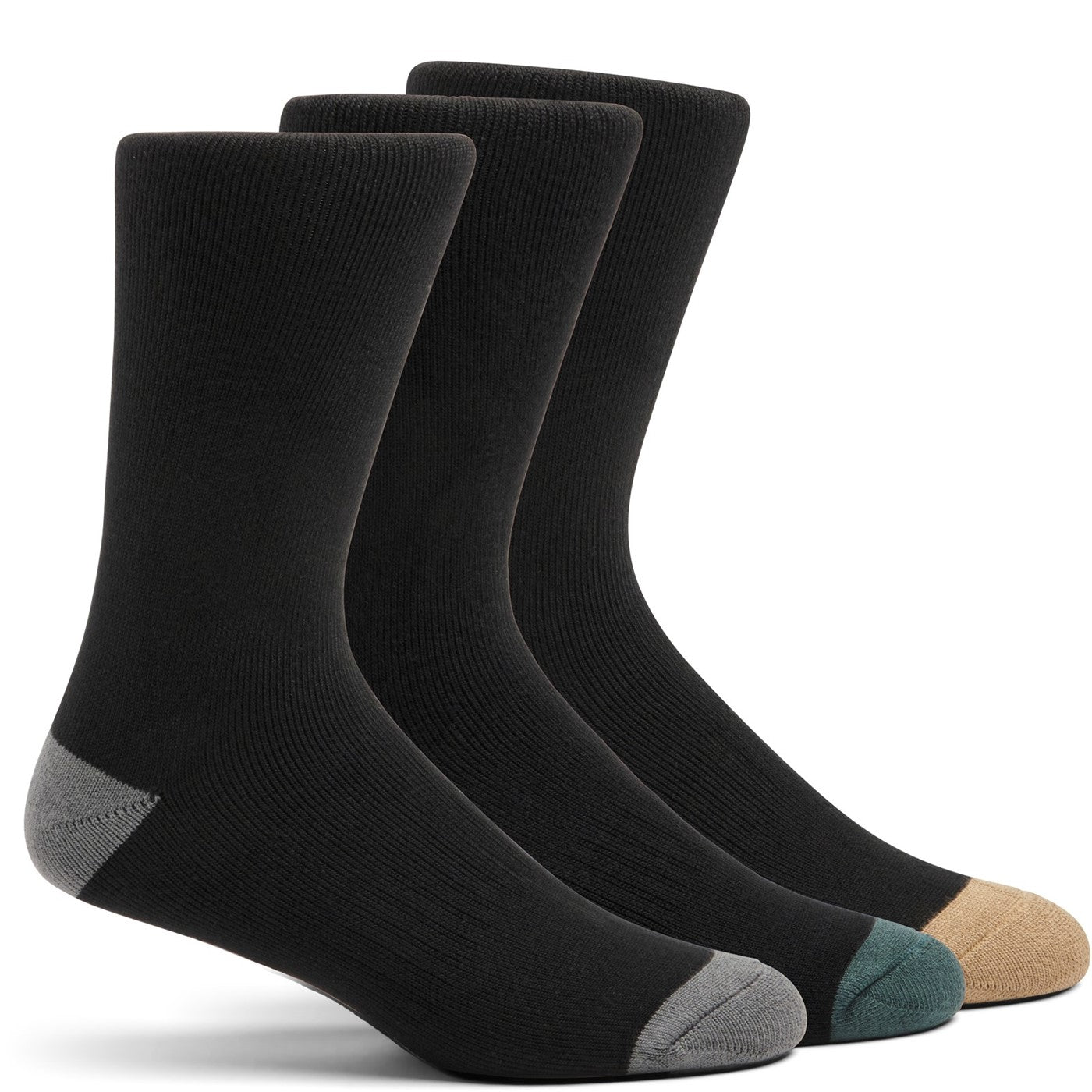 Hard Yakka Core Bamboo Rich Padded Crew Sock - 3 Pack  Multicoloured