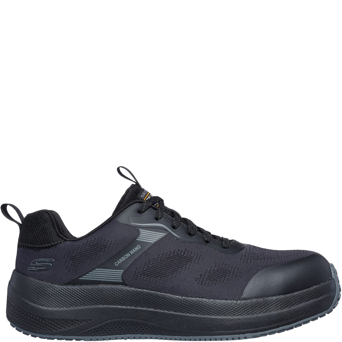 Skechers Workwear Transporter Lite Safety Trainer  Black Textile/Synthetic