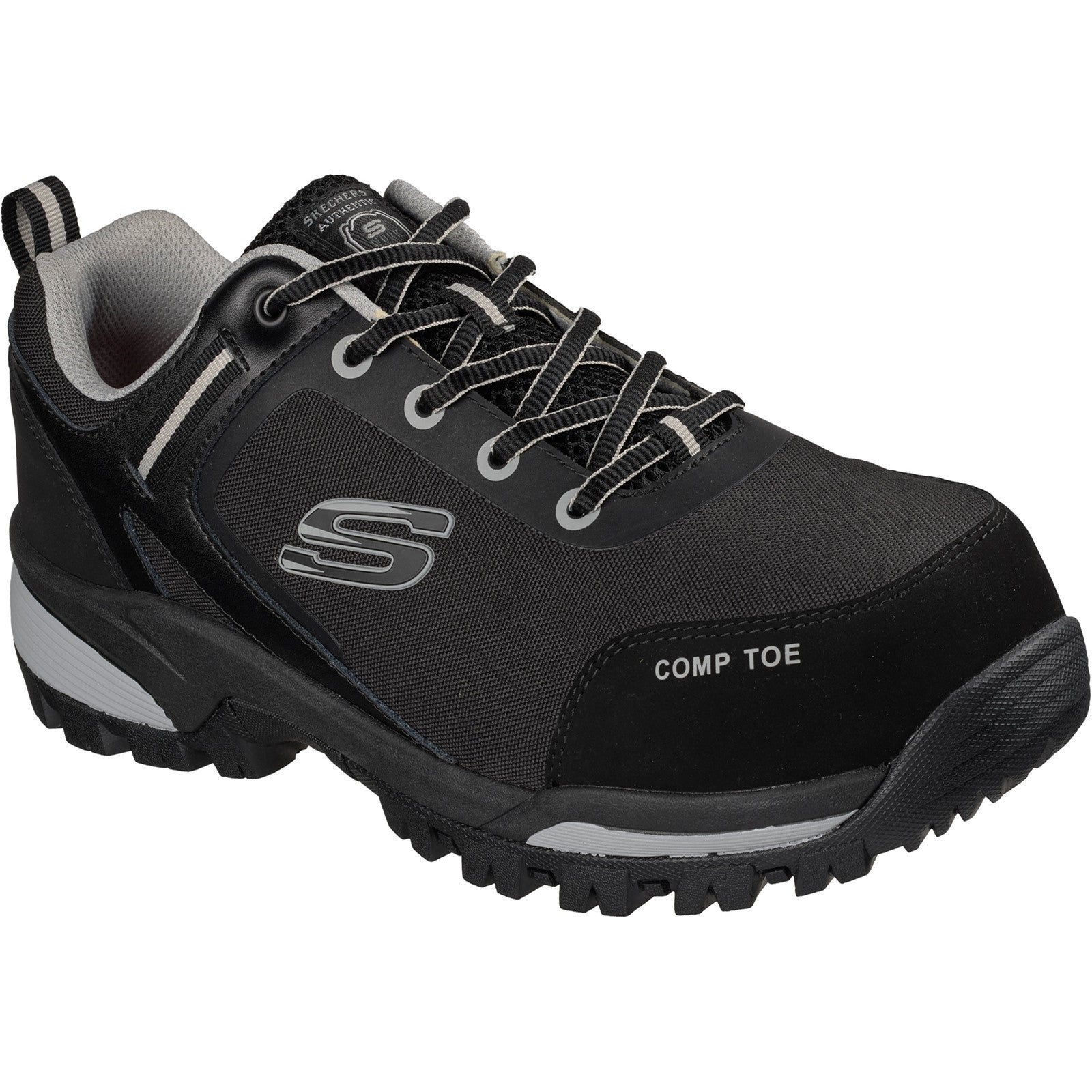 Skechers Workwear Gatlon Strigax Safety Trainer  Black/Grey