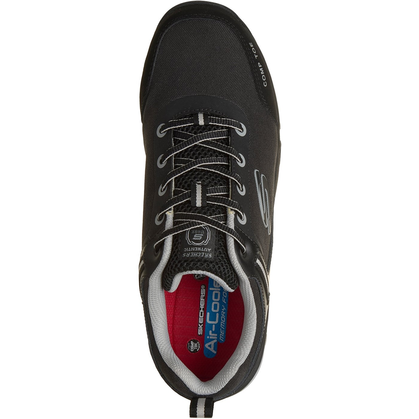 Skechers Workwear Gatlon Strigax Safety Trainer  Black/Grey