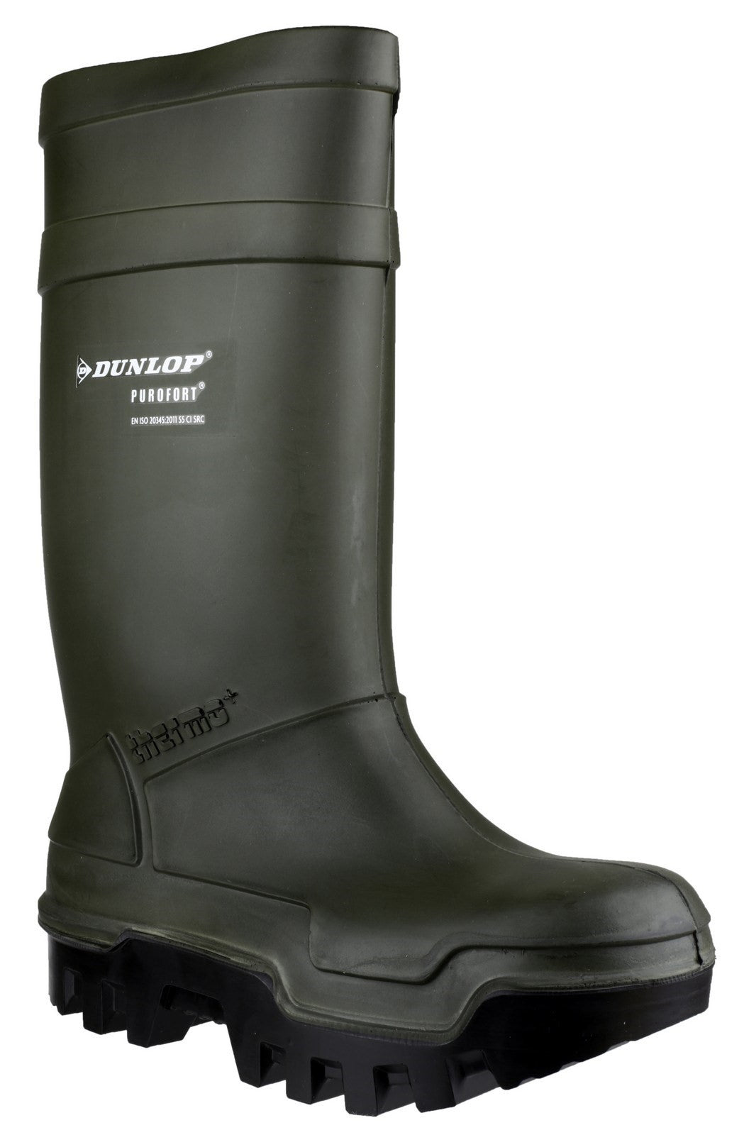 Dunlop Purofort Thermo+ Full Safety Wellington S5 Green