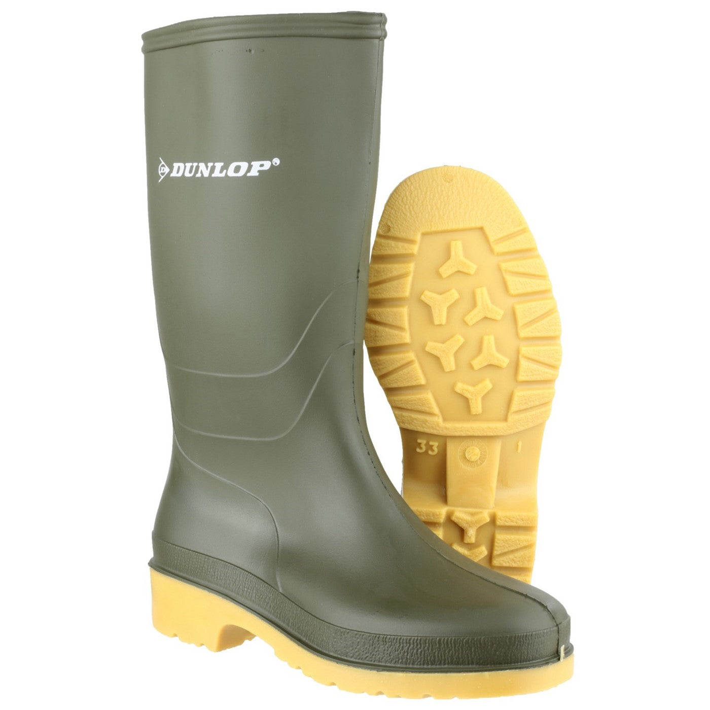 Dunlop Dulls Wellington Boot  Green