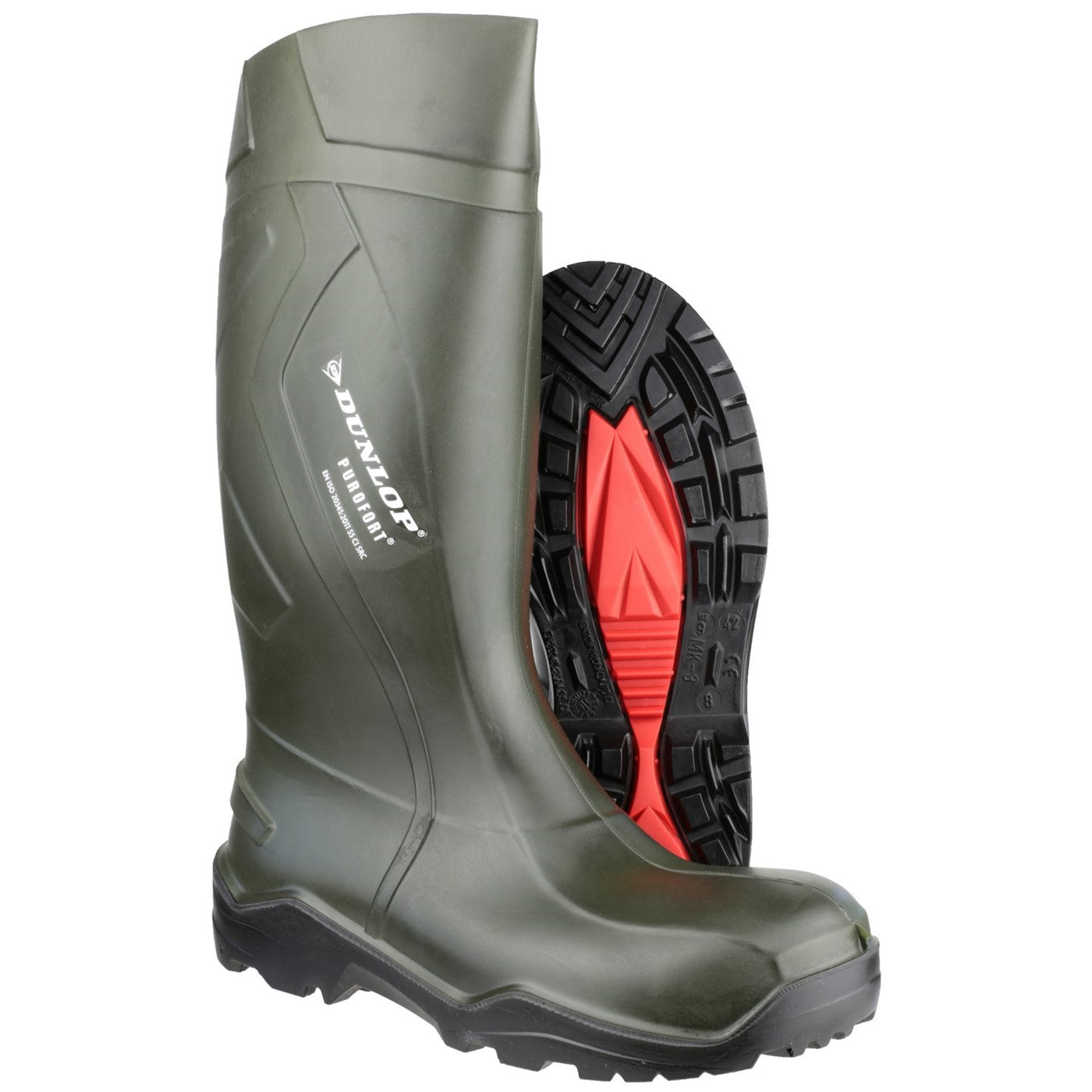 Dunlop Purofort+ Full Safety Wellington S5 Green