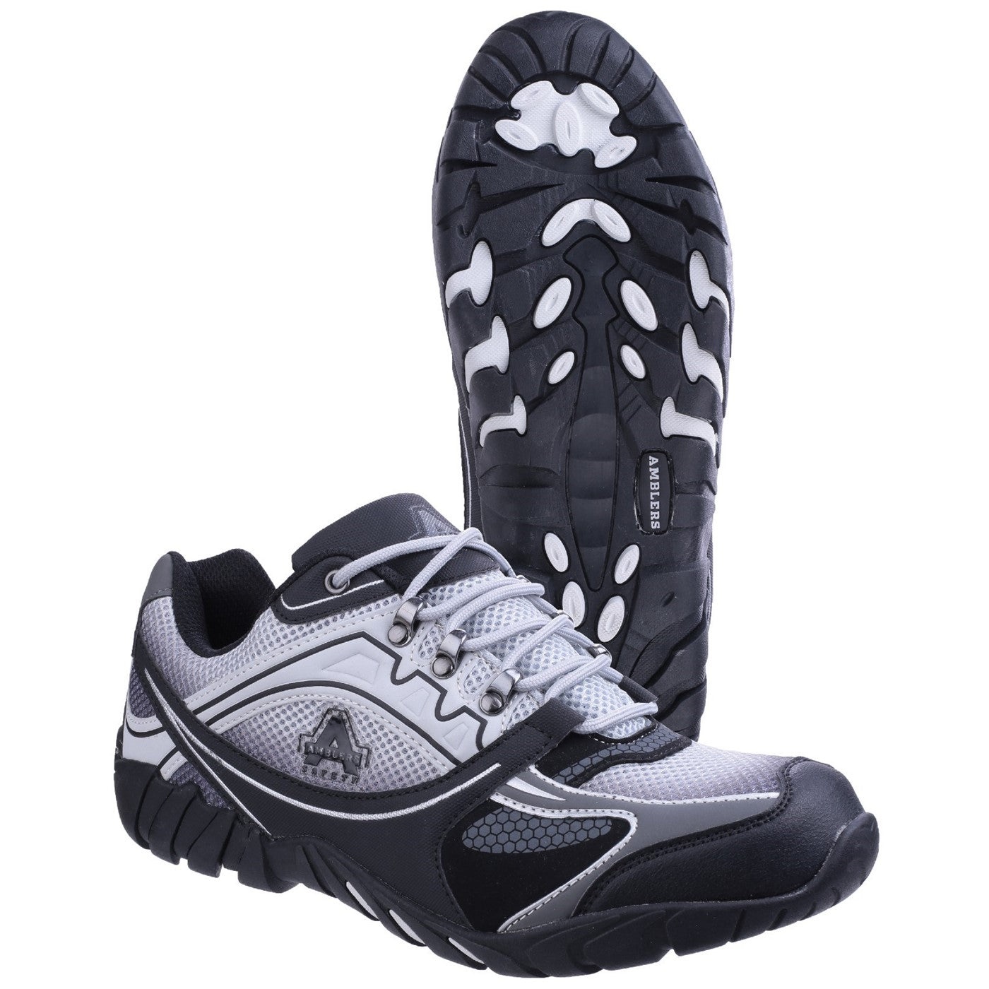 Amblers Safety FS702 Granite Vegan-Friendly Antistatic Lace up Safety Trainer S1 Grey