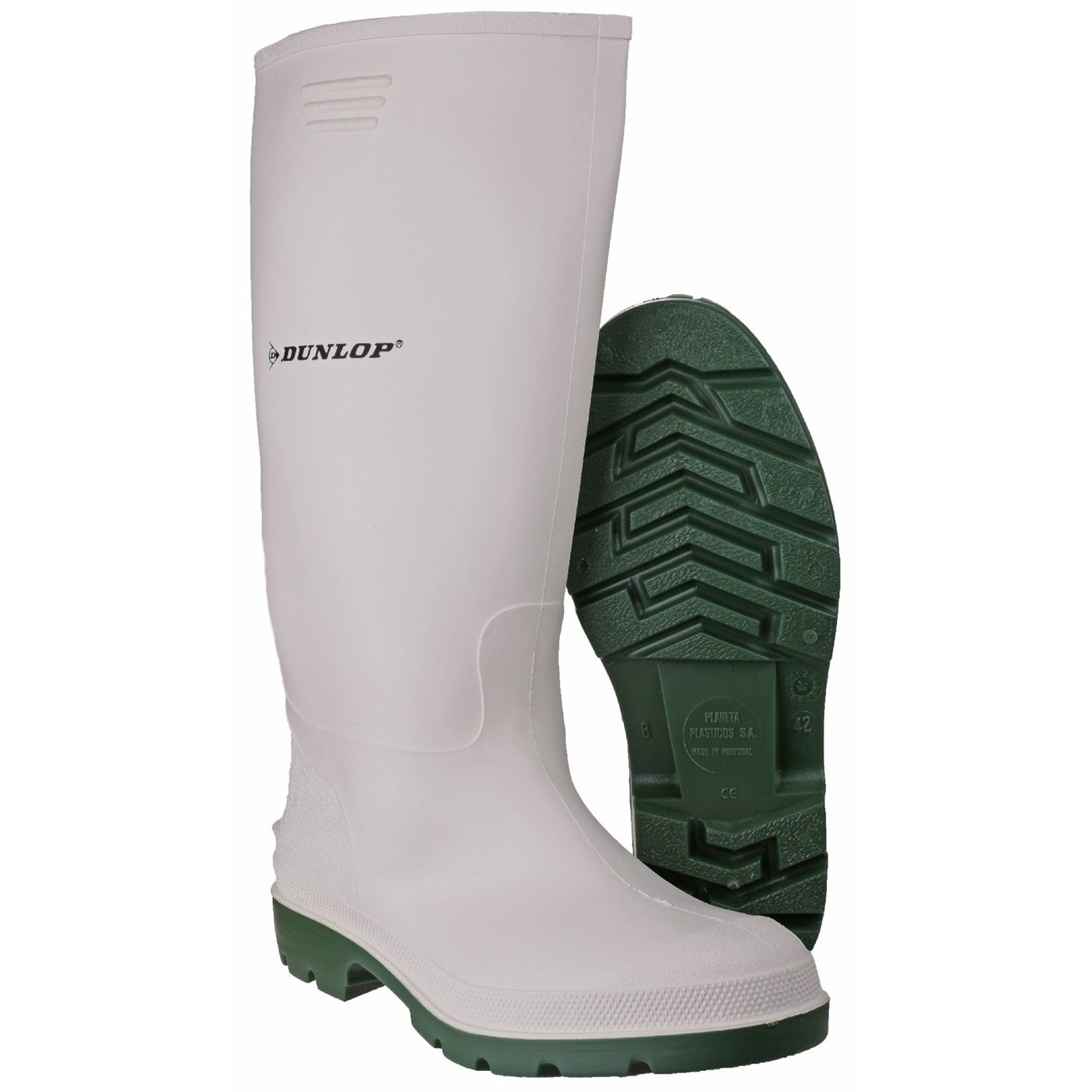 Dunlop Pricemastor Wellington  White/green