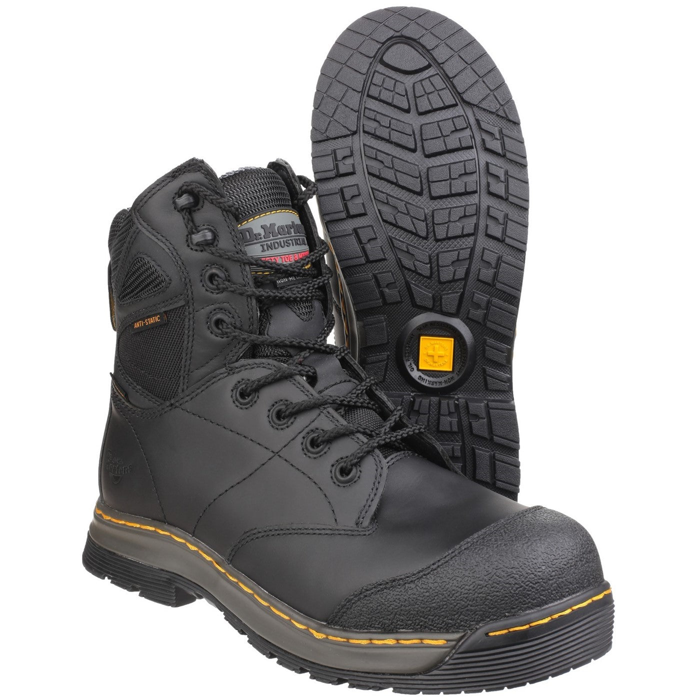 Dr Martens Torrent St 8 Tie Boot New Dallas Hydro S3 Black