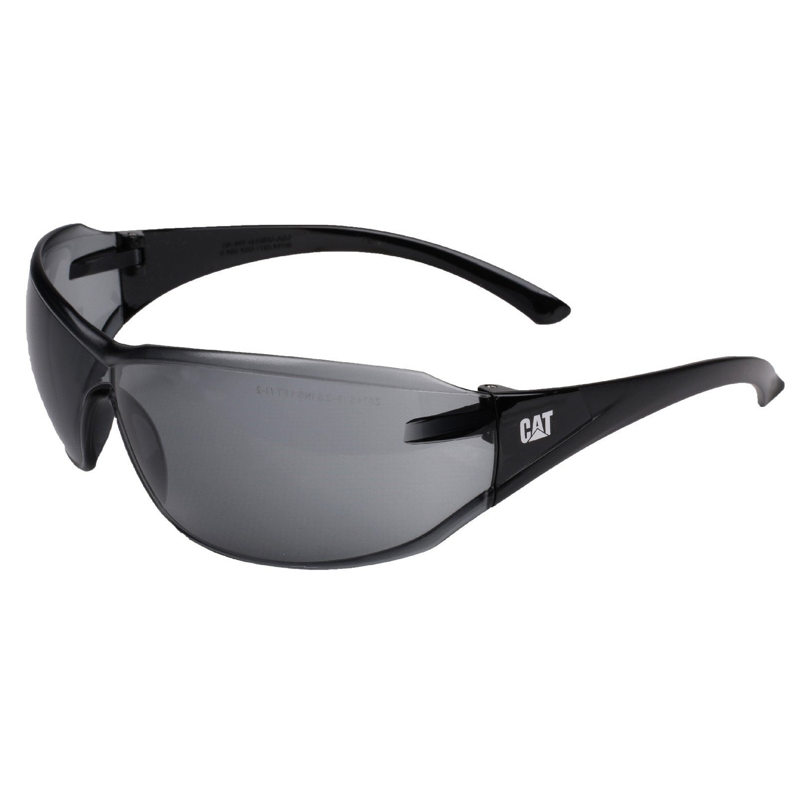 Caterpillar Shield Safety Frame Glasses  Smoke Black