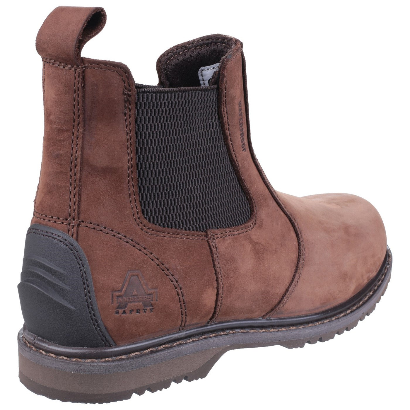 Amblers Safety AS148 Sperrin Lightweight Waterproof Pull On Dealer Safety Boot S3 Brown