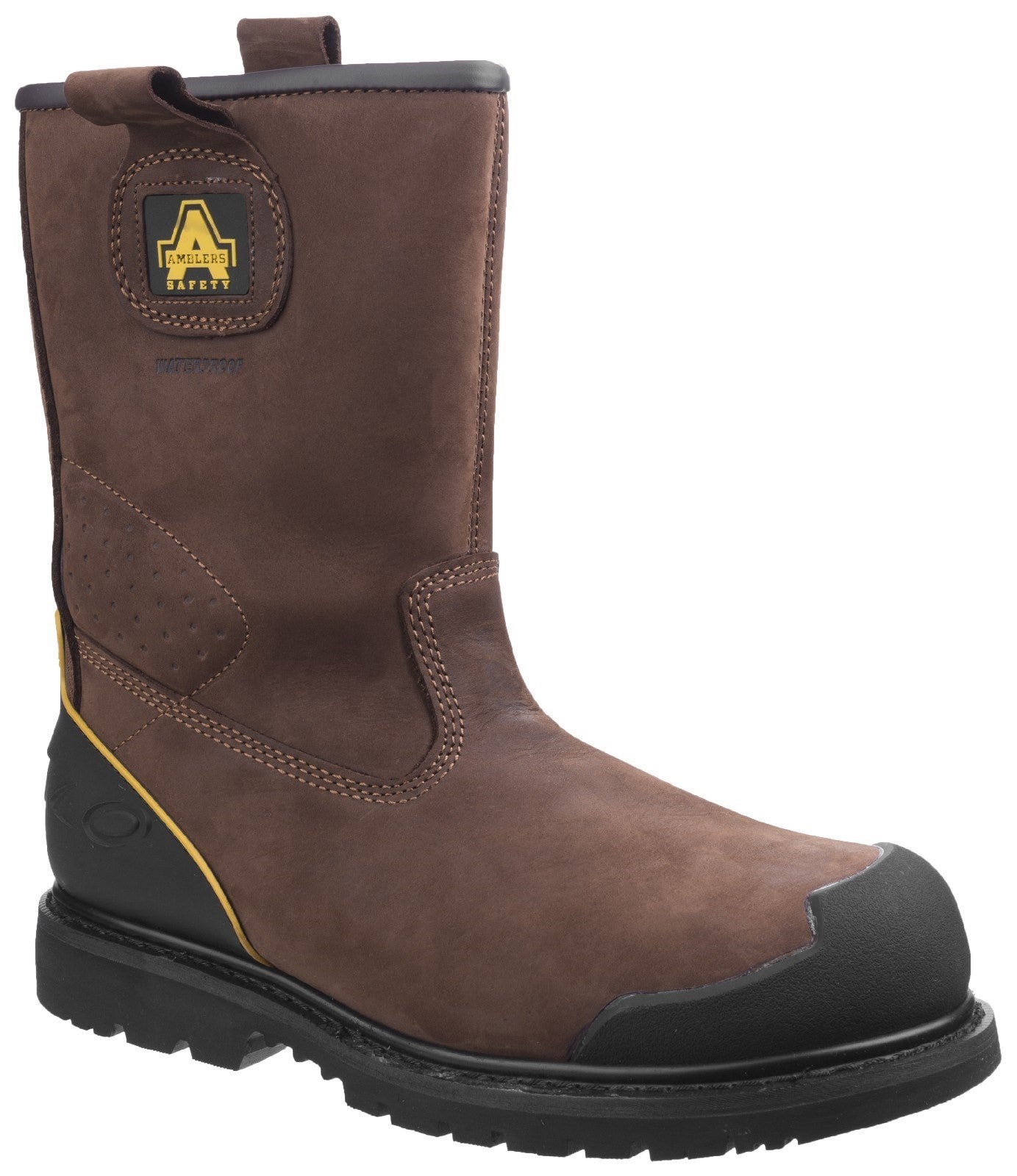 Amblers Safety FS223 Goodyear Welted Waterproof Pull on Industrial Safety Boot S3 Brown