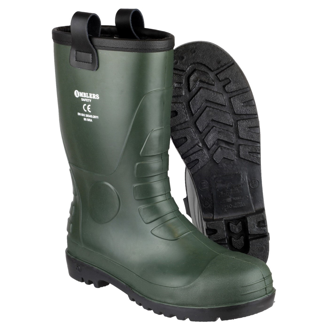 Amblers Safety FS97 PVC Rigger Safety Boot S5 Green