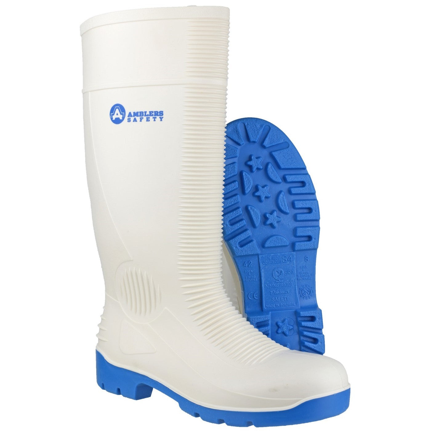 Amblers Safety FS98 Steel Toe Food Safety Wellington S4 White