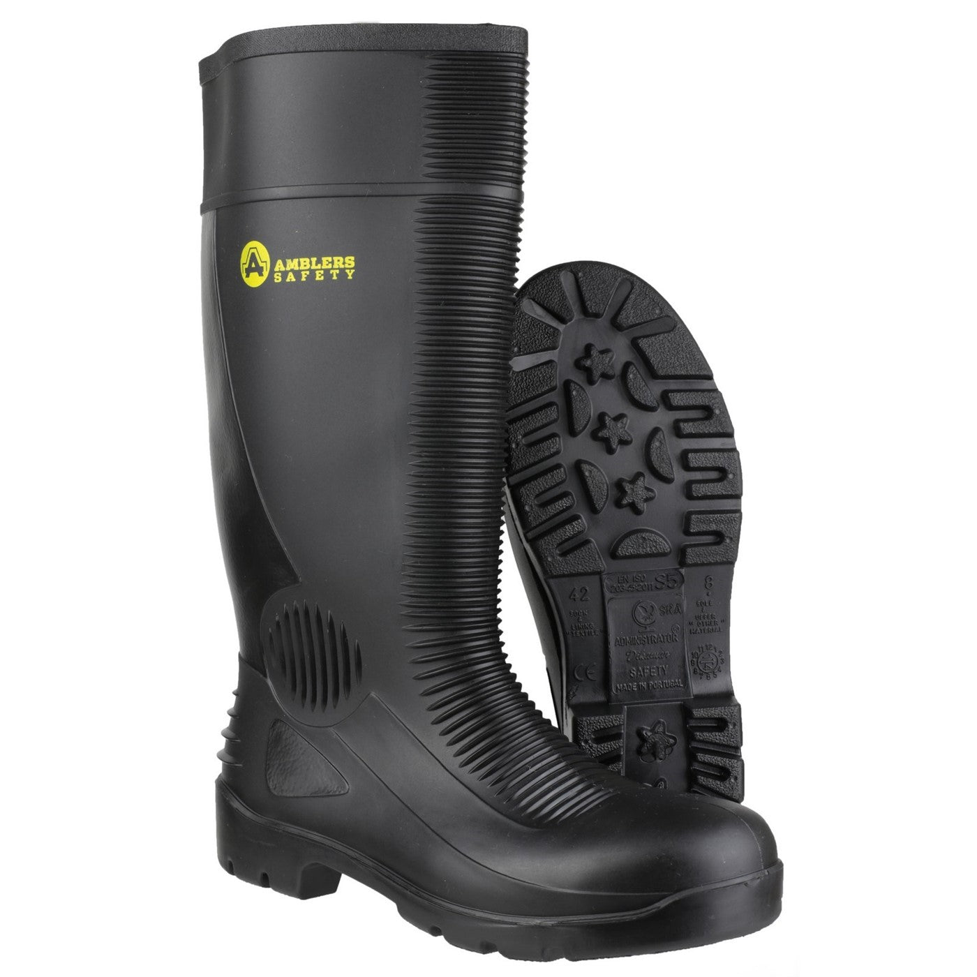 Amblers Safety FS100 Construction Safety Wellington S5 Black