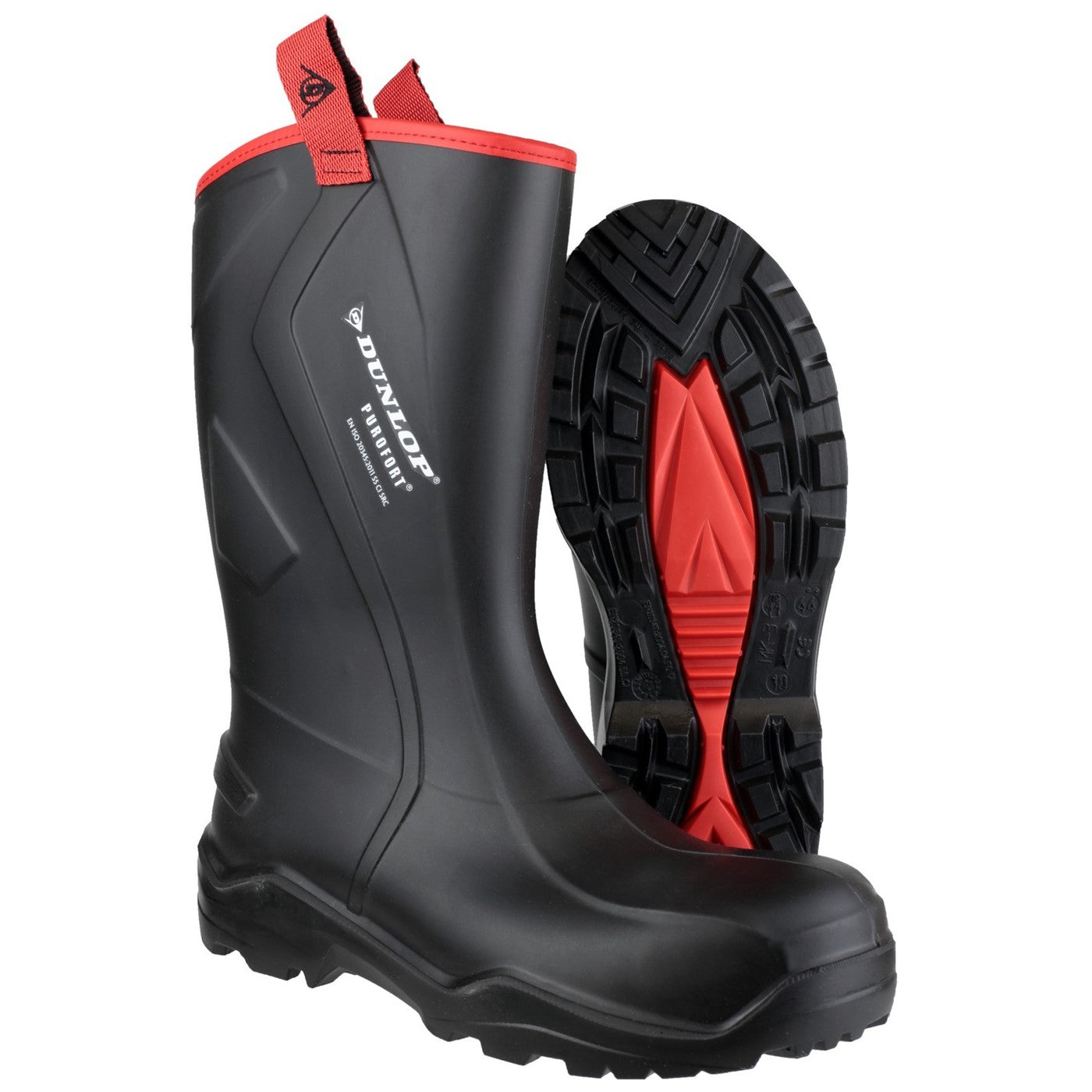 Dunlop Purofort+ Rugged Full Safety Wellingtons S5 Black