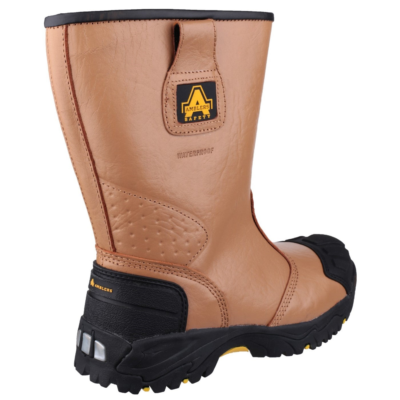 Amblers Safety FS143 Waterproof pull on Safety Rigger Boot S3 Tan