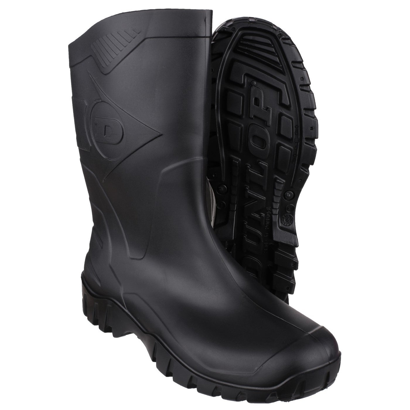 Dunlop Dee Calf Length Wellington  Black