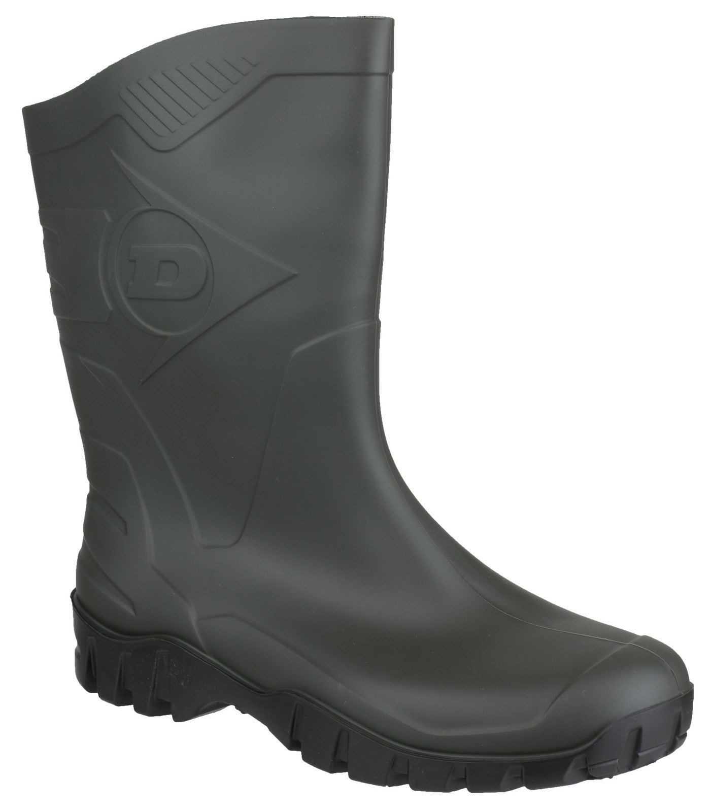 Dunlop Dee Calf Length Wellington  Dark Green