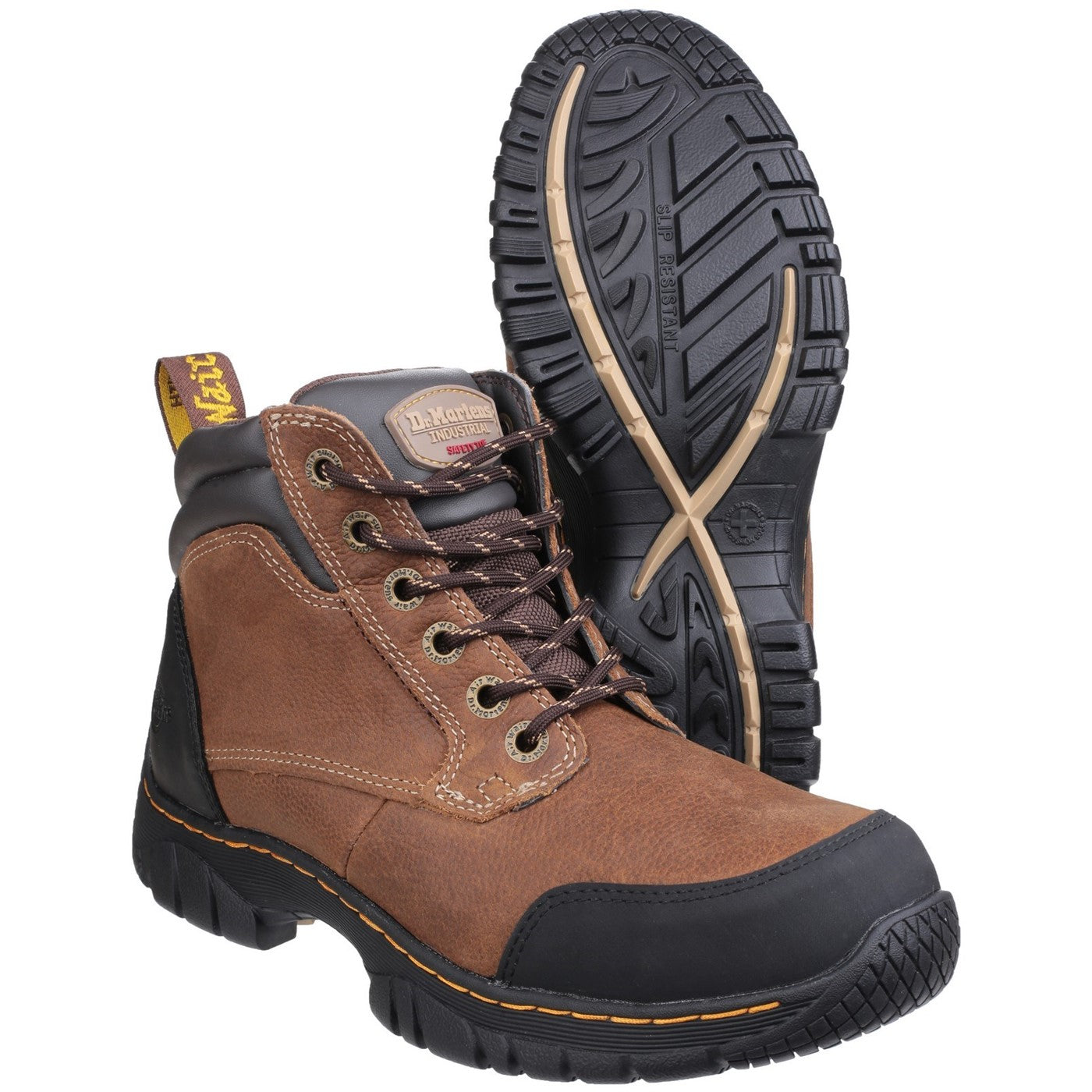 Dr Martens Riverton SB Lace up Hiker Safety Boot SB Brown