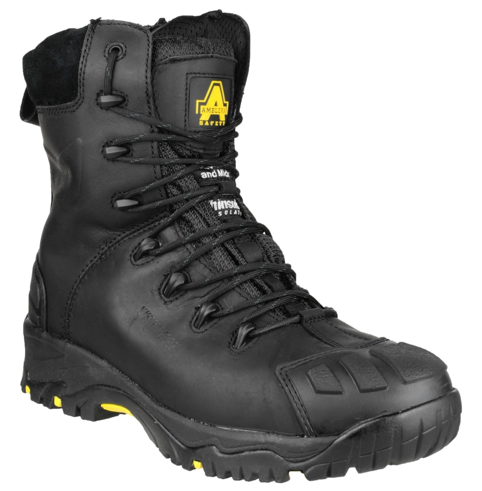 Amblers Safety FS999 Hi Leg Composite Safety Boot With Side Zip S3 Black