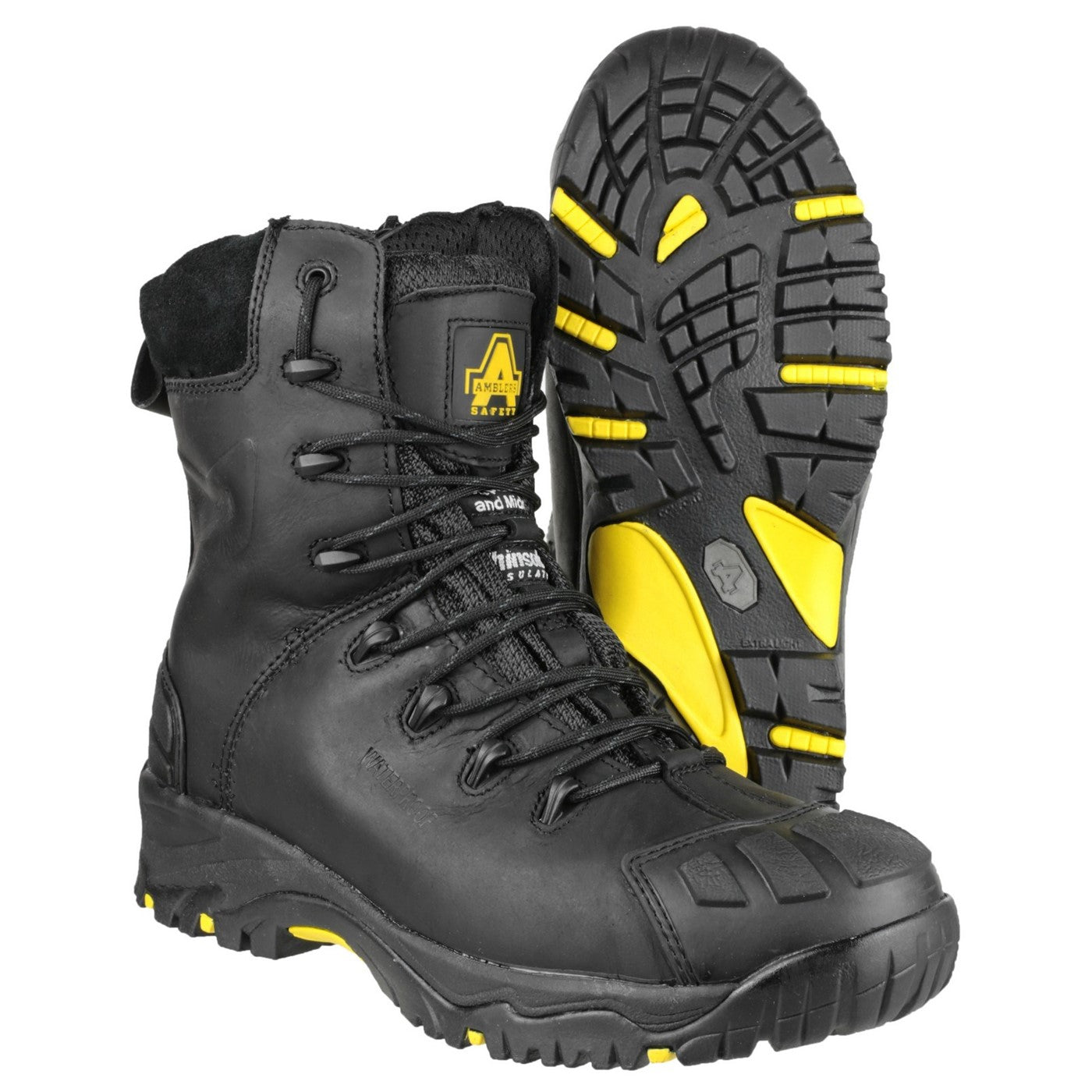 Amblers Safety FS999 Hi Leg Composite Safety Boot With Side Zip S3 Black