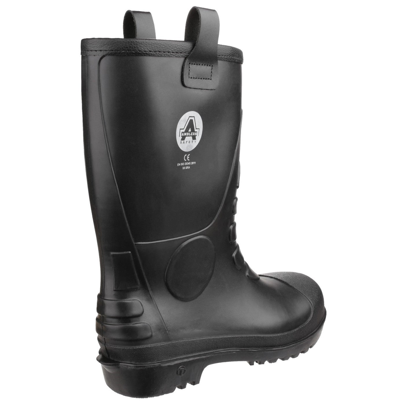 Amblers Safety FS90 Waterproof PVC Pull on Safety Rigger Boot S5 Black