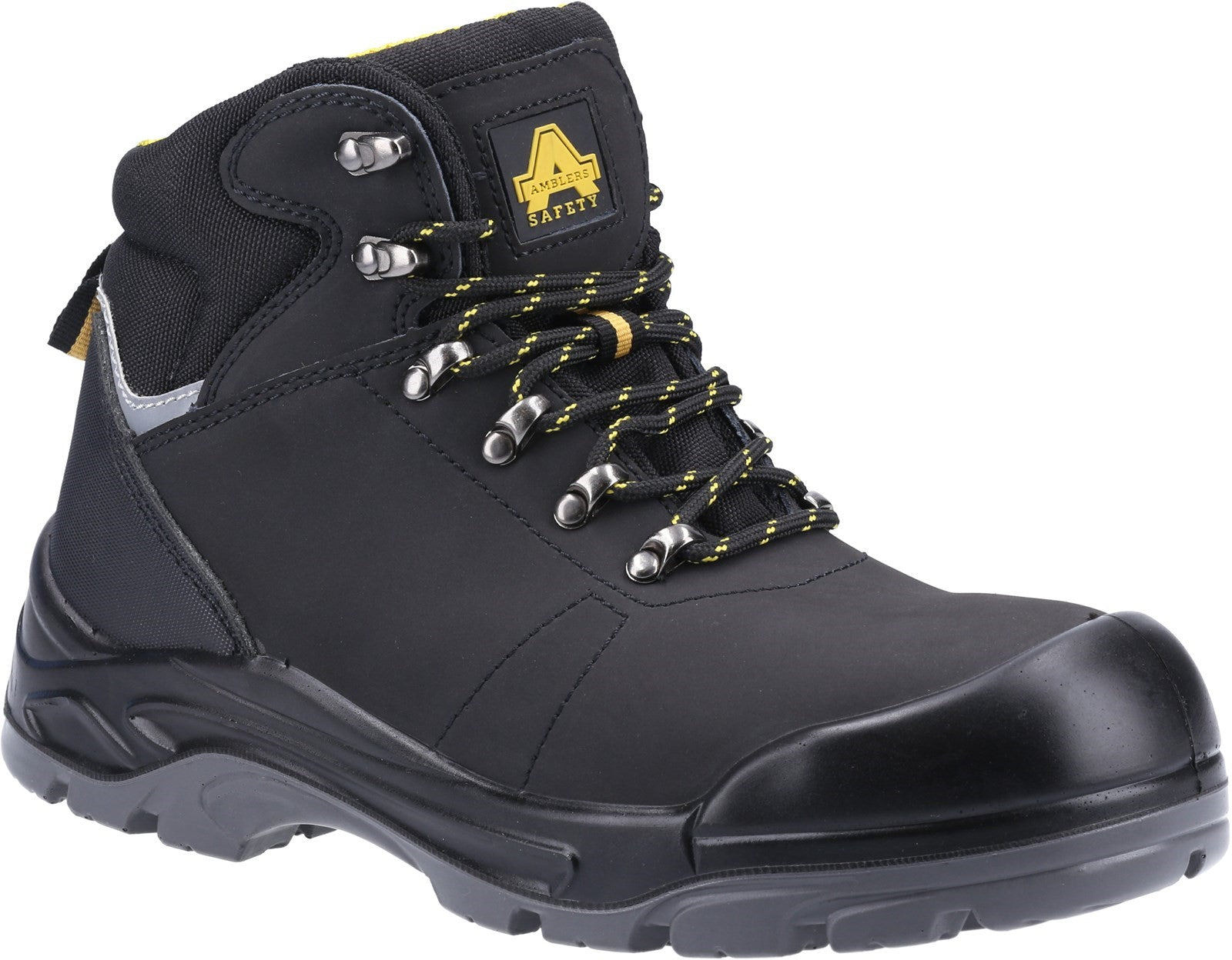 Amblers Safety AS252 Lightweight Water Resistant Leather Safety Boot S3 Black