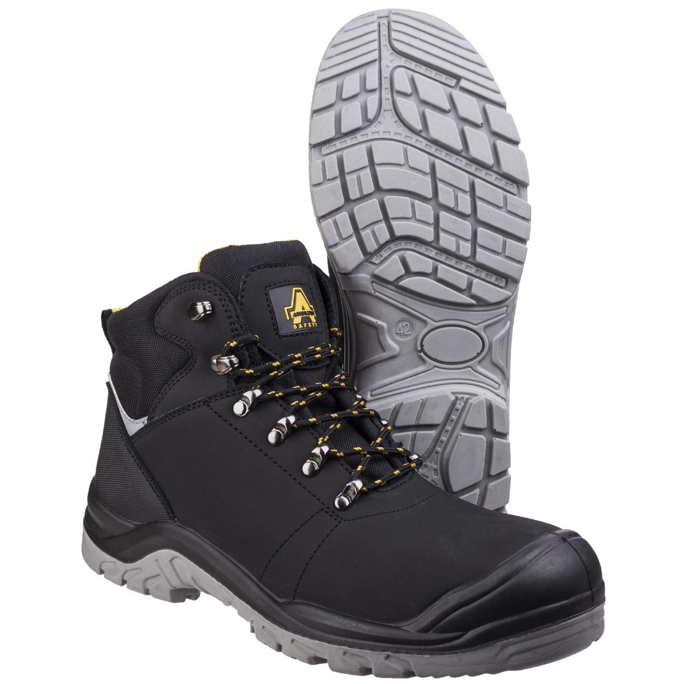 Amblers Safety AS252 Lightweight Water Resistant Leather Safety Boot S3 Black