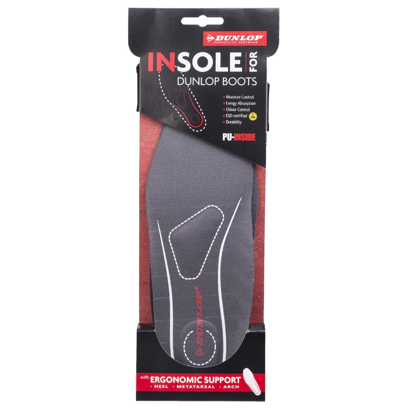 Dunlop Insole Premium With Ergonomic Support  Black