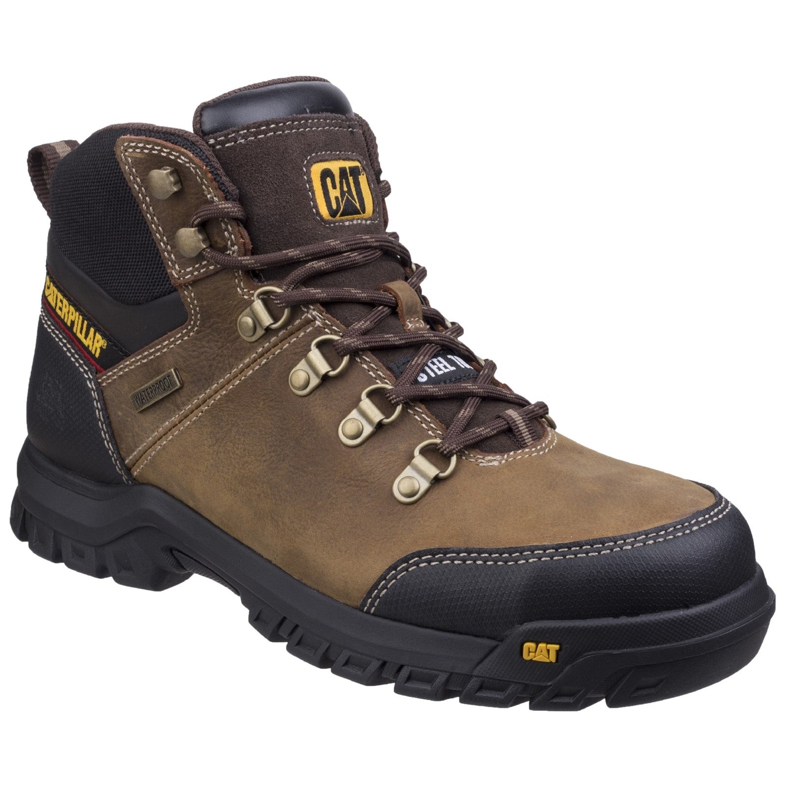 Caterpillar Framework Safety Boot ST S3 WR HRO SRA S3 Seal Brown