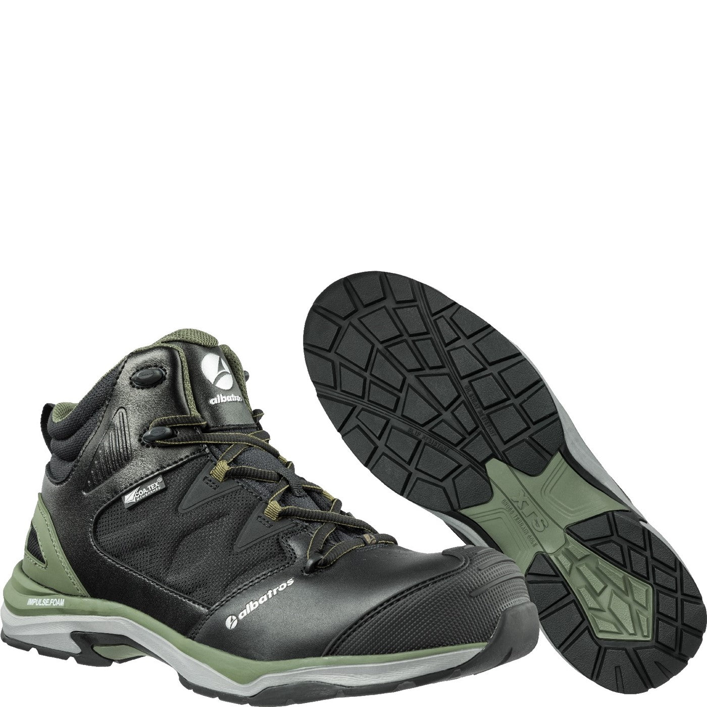 Albatros Ultratrail Olive Ctx Mid Safety Boot S3 Black/Olive