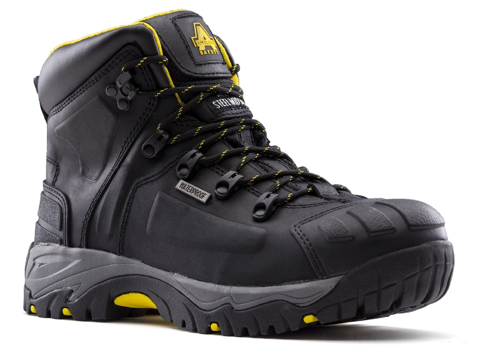 Amblers Safety AS803 Waterproof Wide Fit Safety Boot S3 Black