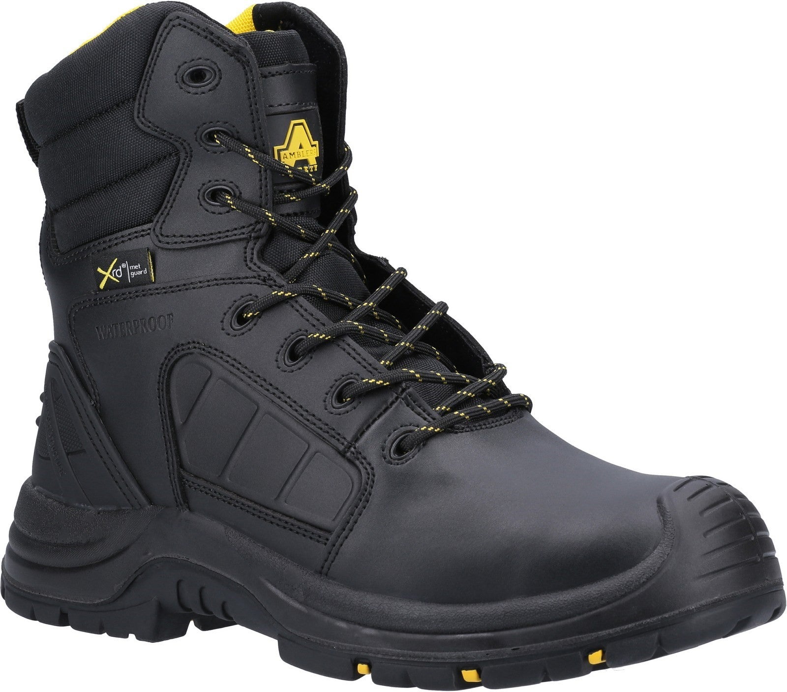 Amblers Safety AS350C Berwyn Hi-Leg Waterproof Metal Free Metatarsal Safety Boot S3 Black