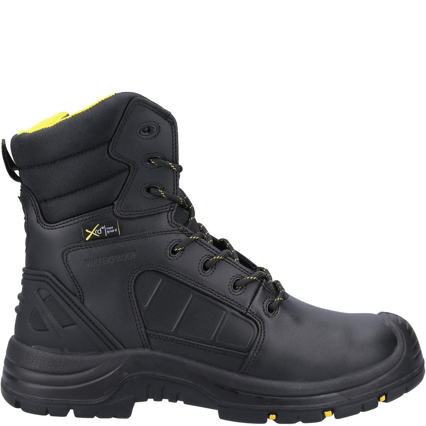 Amblers Safety AS350C Berwyn Hi-Leg Waterproof Metal Free Metatarsal Safety Boot S3 Black