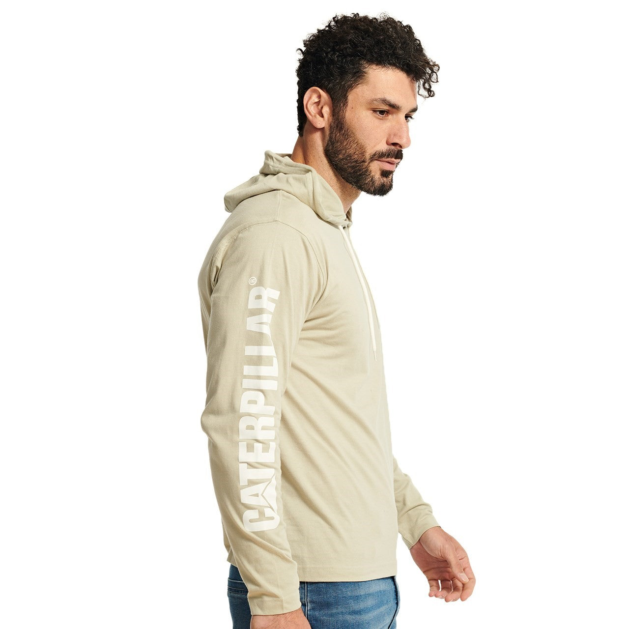 Caterpillar Hooded Long Sleeve Tee  Peyote