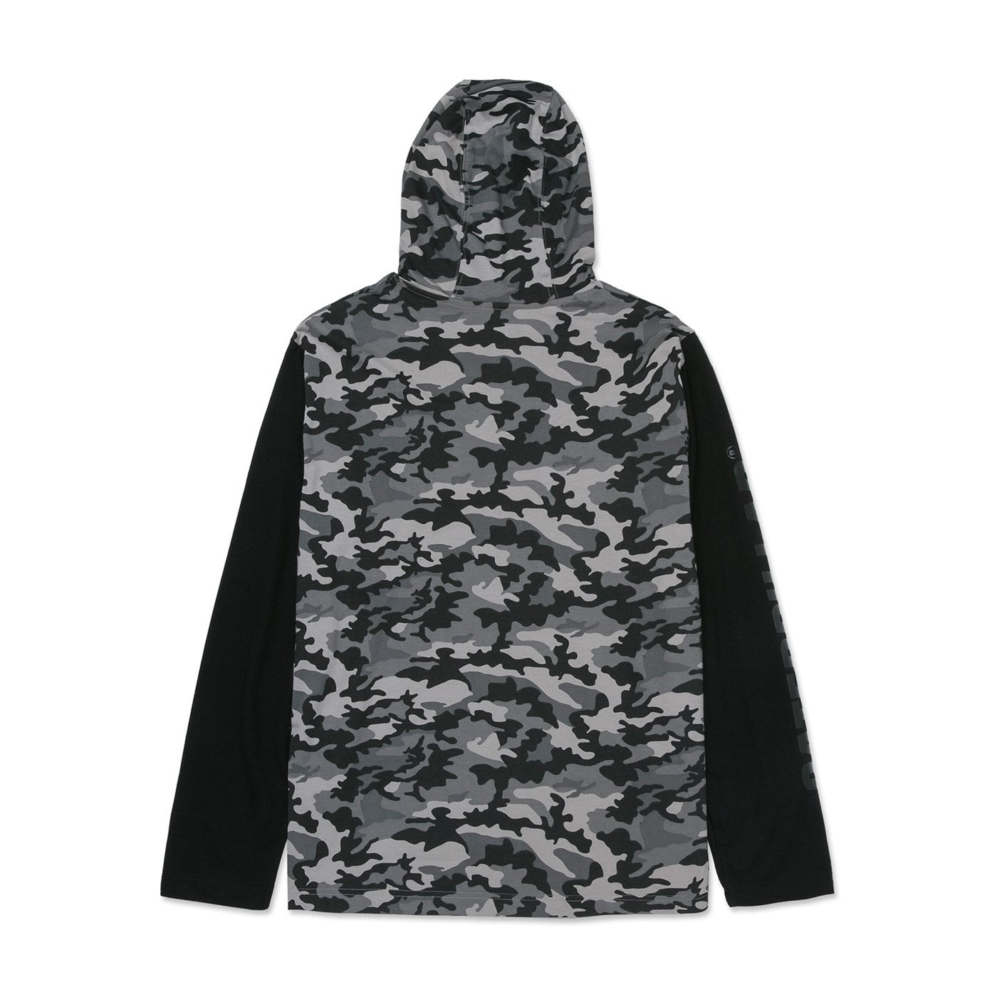Caterpillar Hooded Long Sleeve Tee  Stone Camo