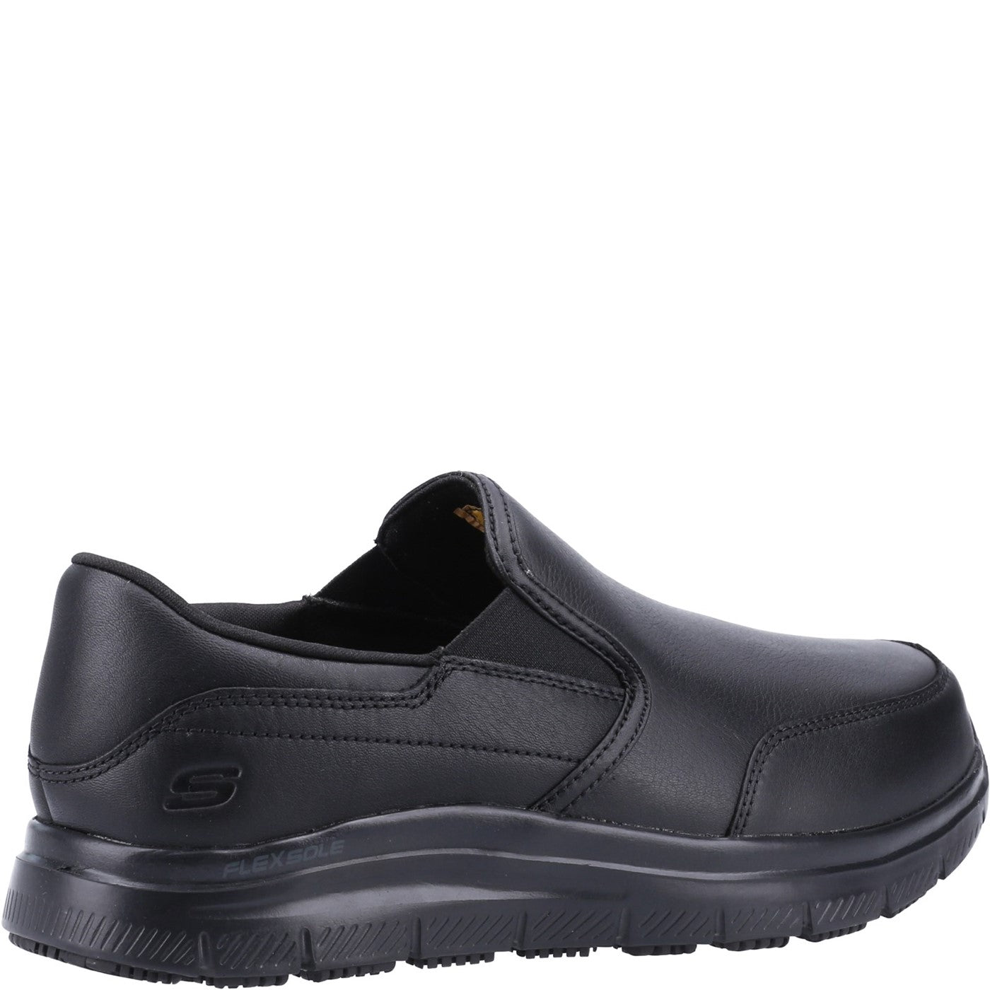 Skechers Workwear Bronwood Wide Slip Resistant Occupational Shoe OB Black