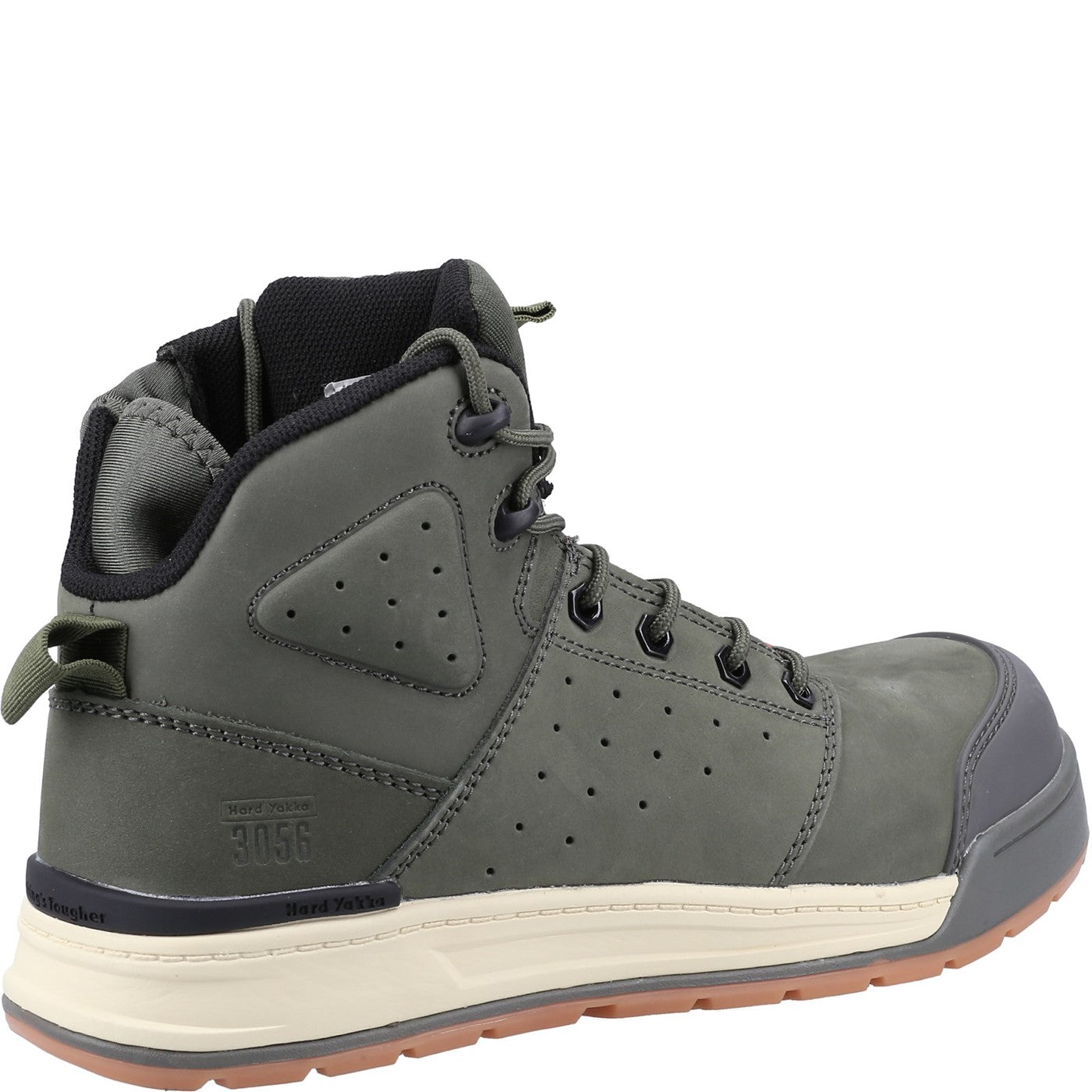 Hard Yakka 3056 Lace Zip Safety Boot S1 Olive
