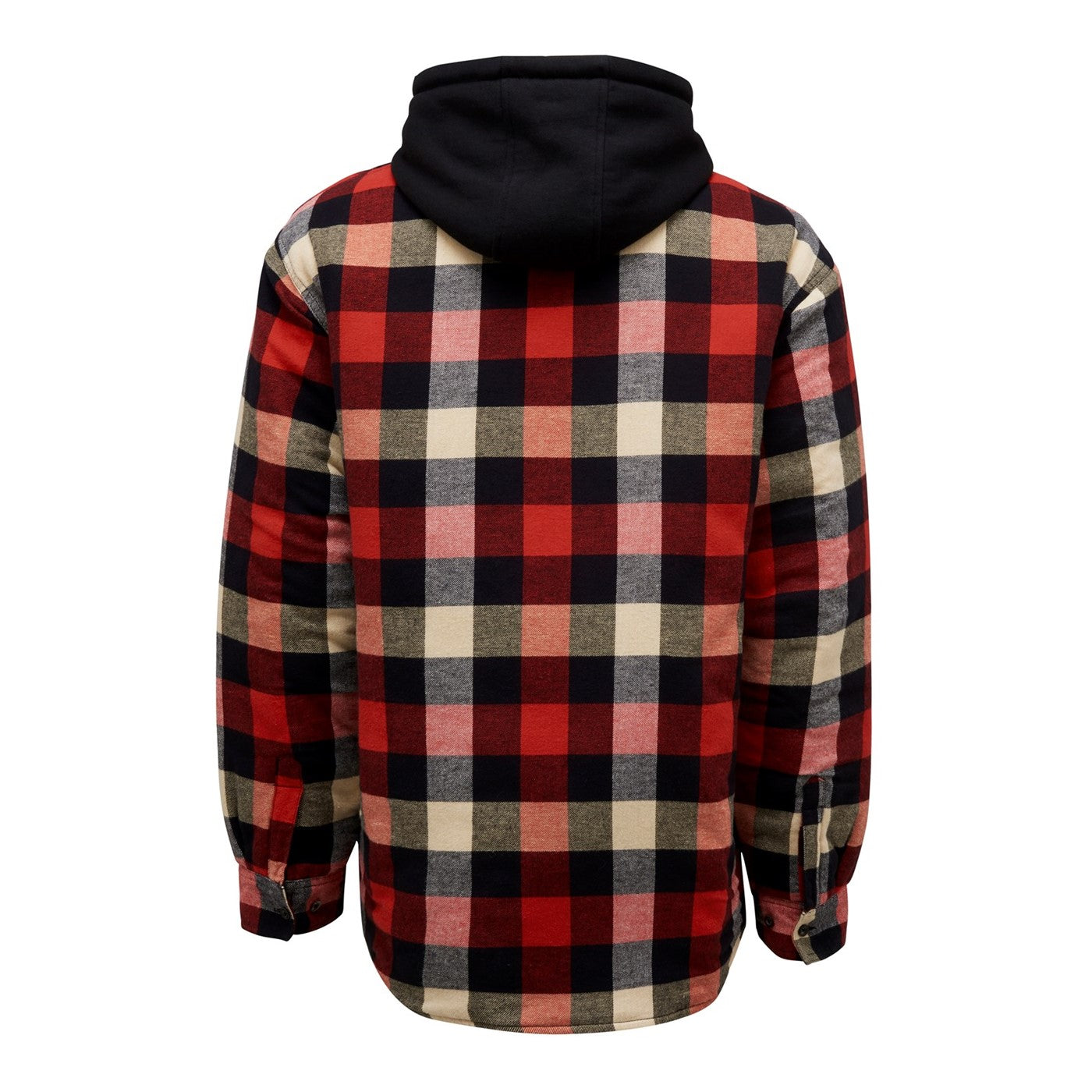 Hard Yakka Quilted Flannel Shacket  Red