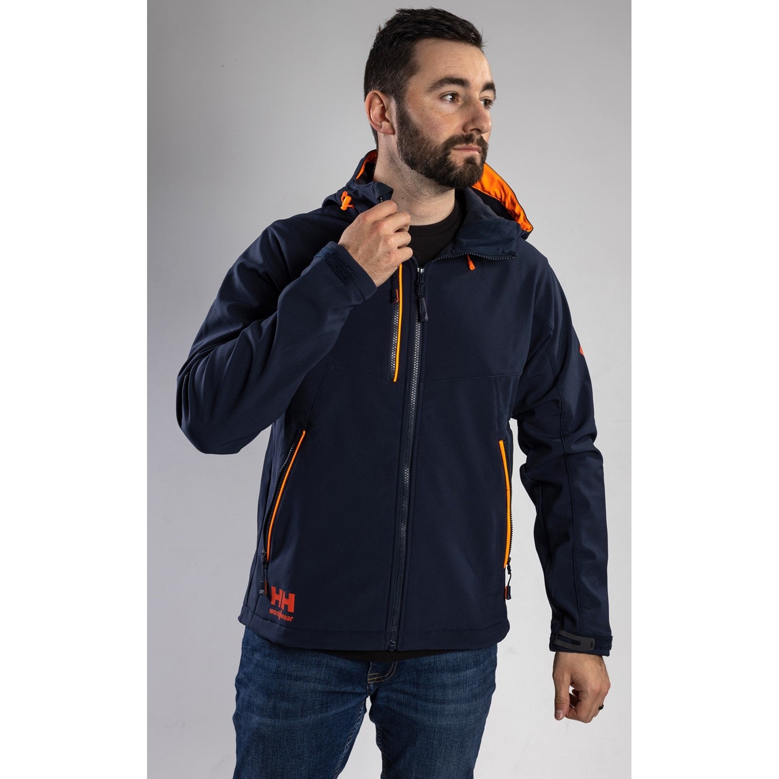 Helly Hansen Workwear Chelsea Evolution Hooded Softs  Navy