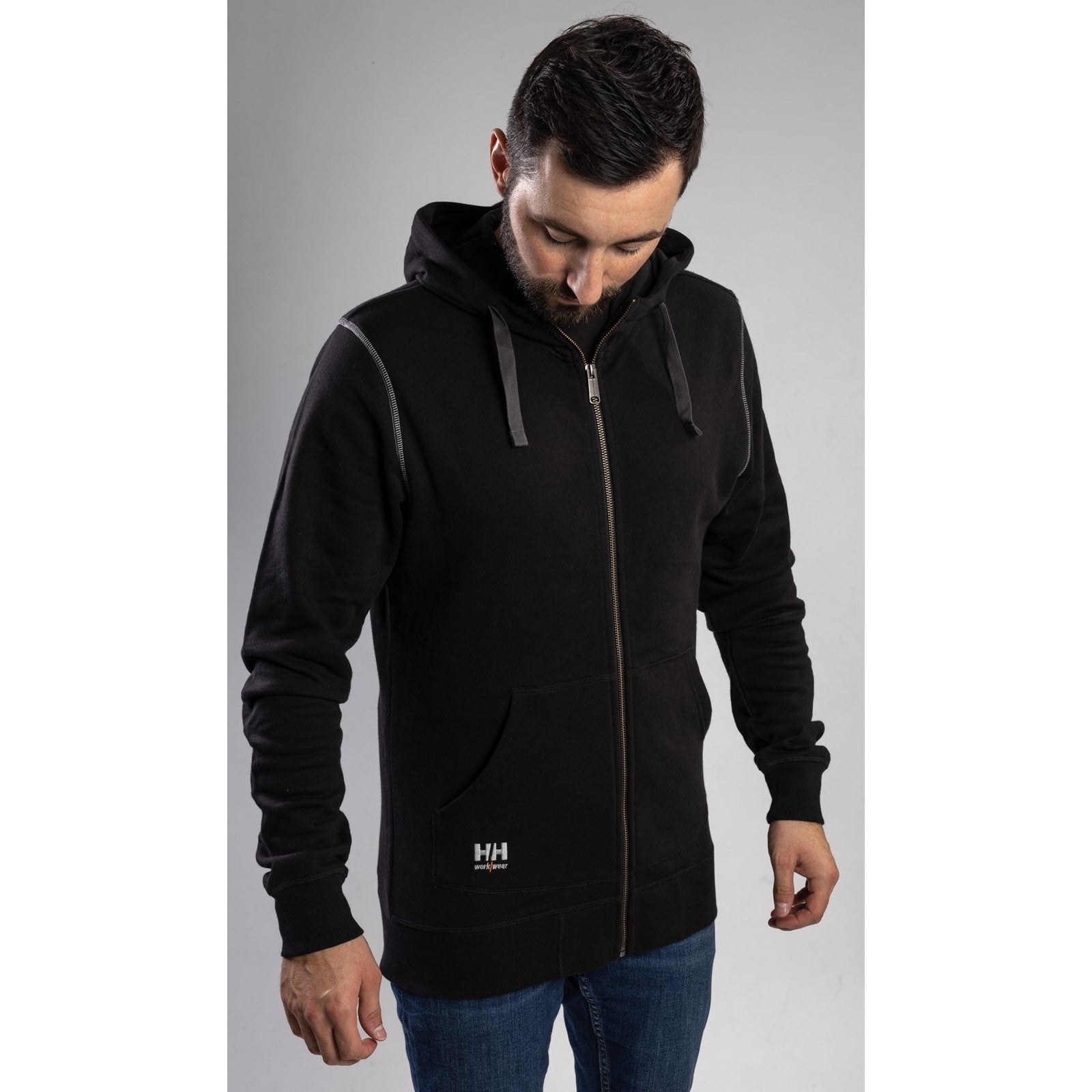 Helly Hansen Workwear Oxford Zip Hoodie  Black