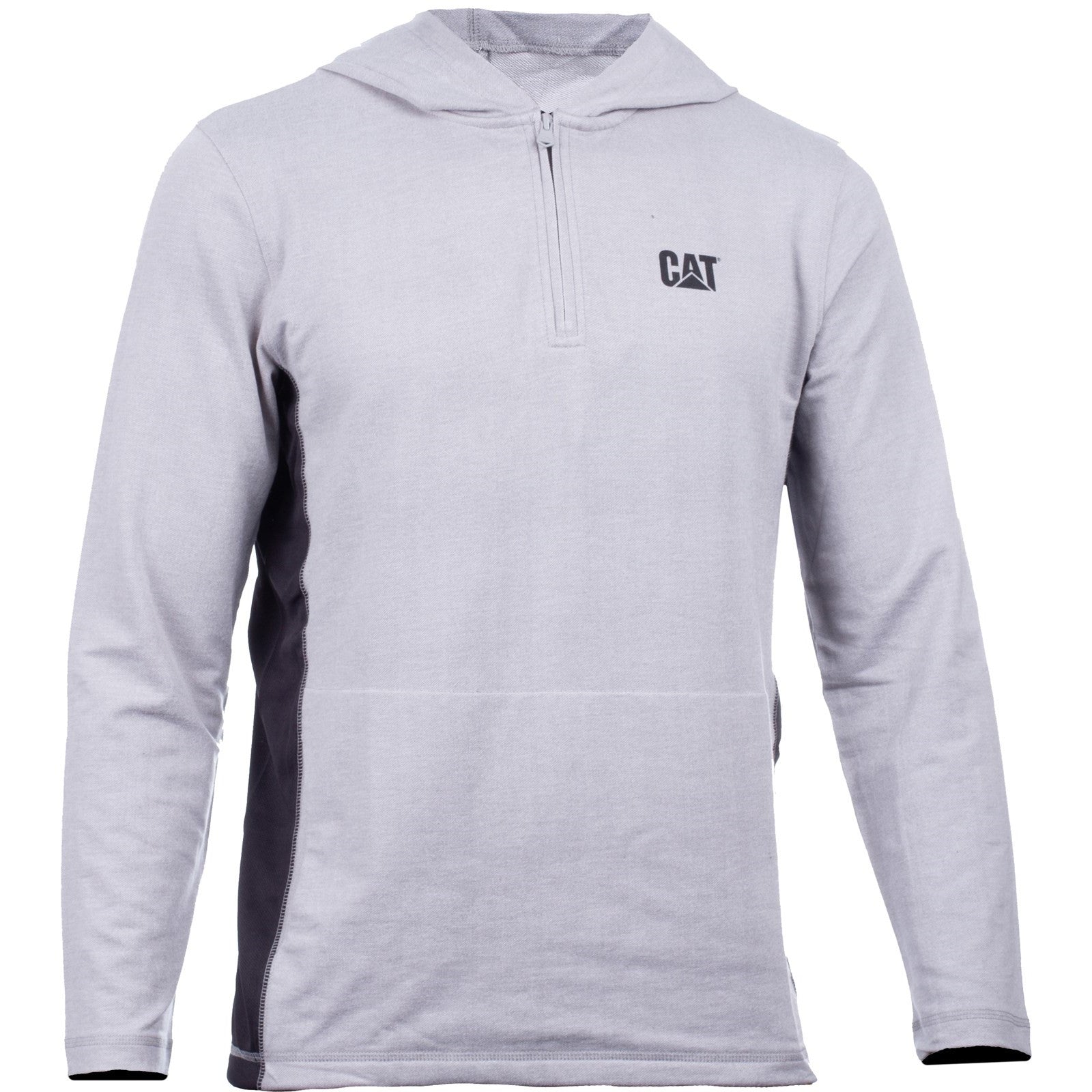 Caterpillar Coolmax Quarter Zip Hoodie  Heather Grey