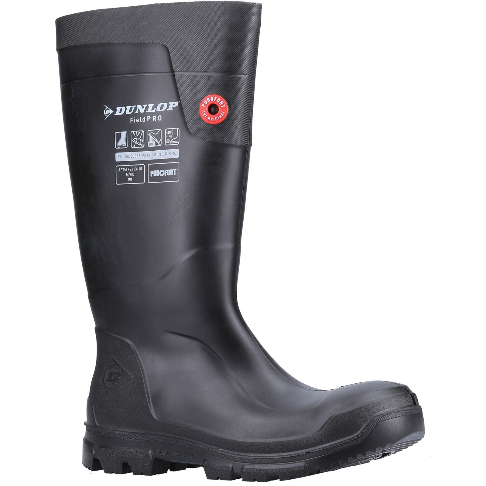 Dunlop Purofort FieldPRO Full Safety Wellington S5 Black/Black