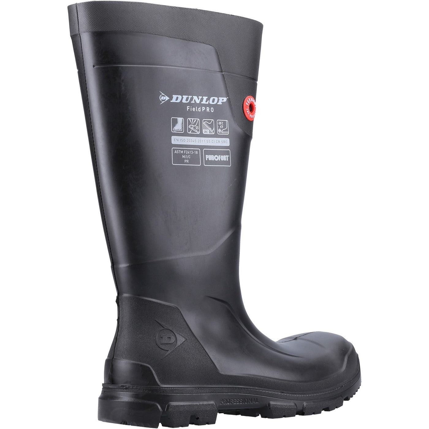 Dunlop Purofort FieldPRO Full Safety Wellington S5 Black/Black