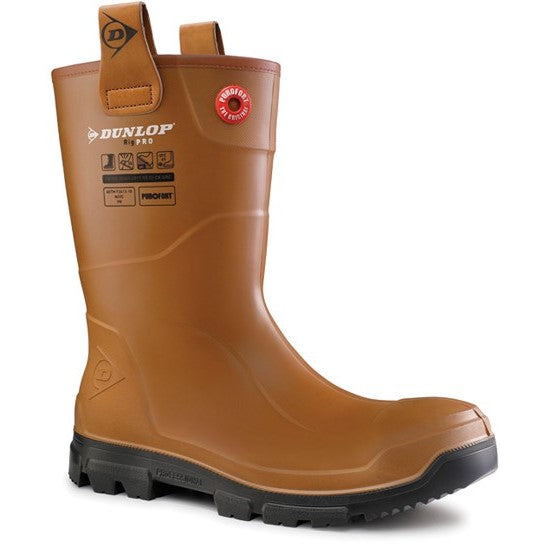 Dunlop Purofort RigPRO Full Safety Wellington S5 Brown/Black