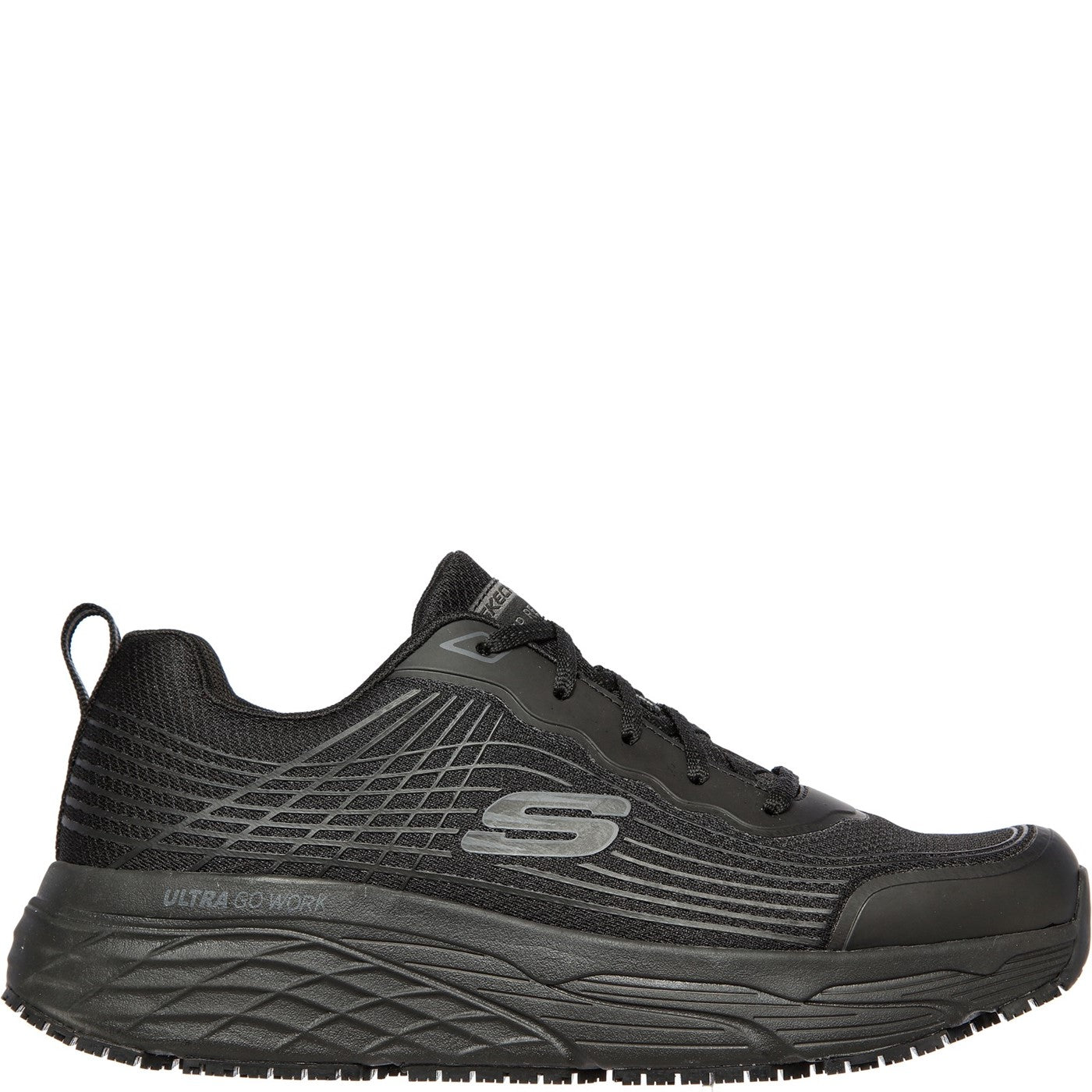 Skechers Workwear Skechers Work Relaxed Fit Max Cushioning Elite Trainer OB Black