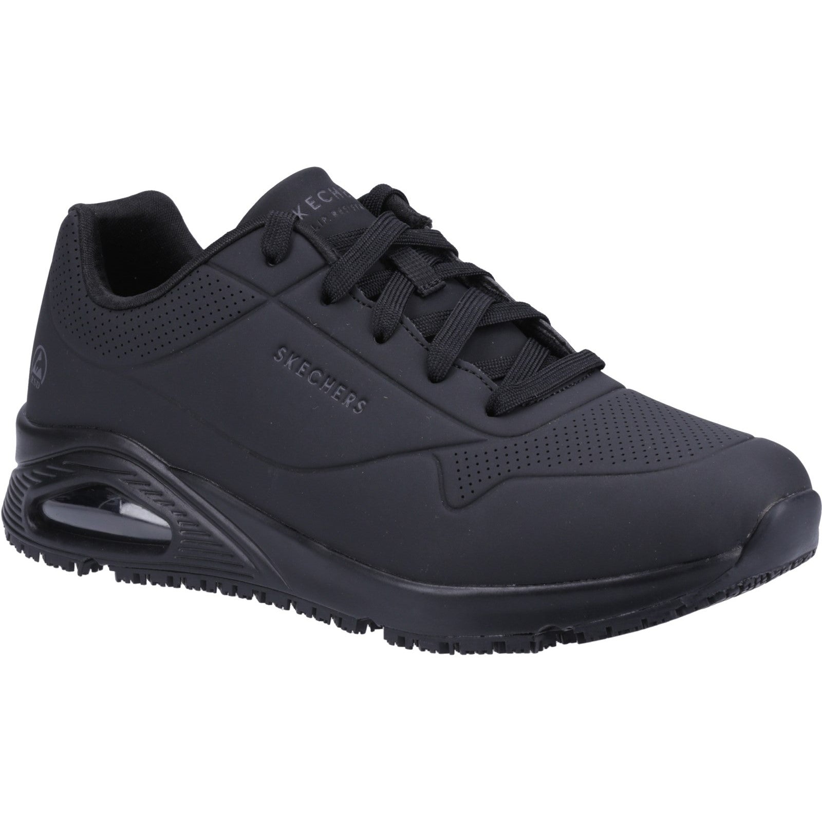 Skechers Workwear Work Relaxed Fit: Uno SR - Sutal Work Shoe O1 Black