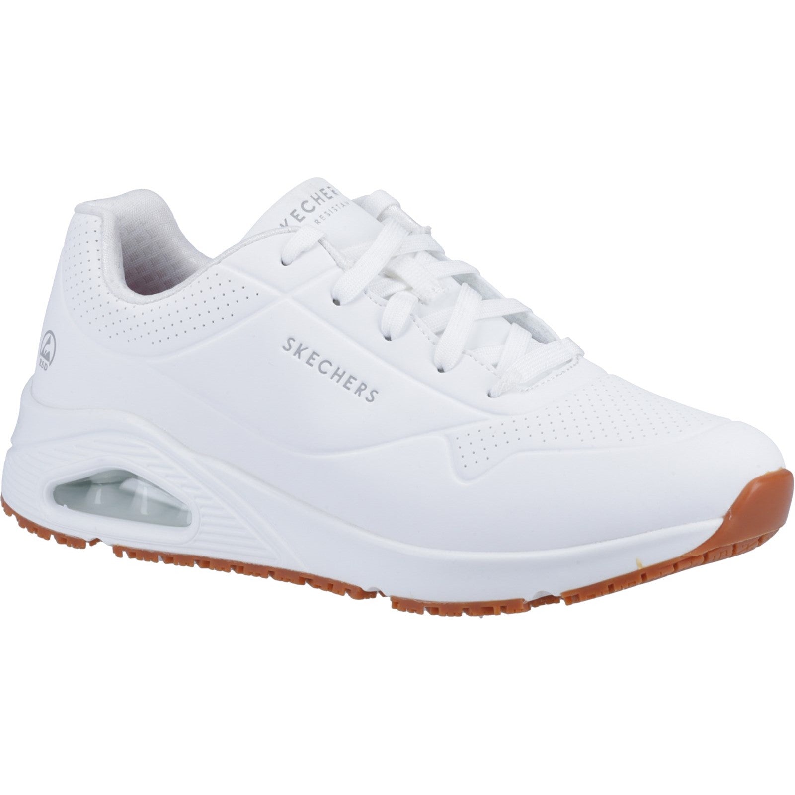 Skechers Workwear Work Relaxed Fit: Uno SR - Sutal Work Shoe O1 White