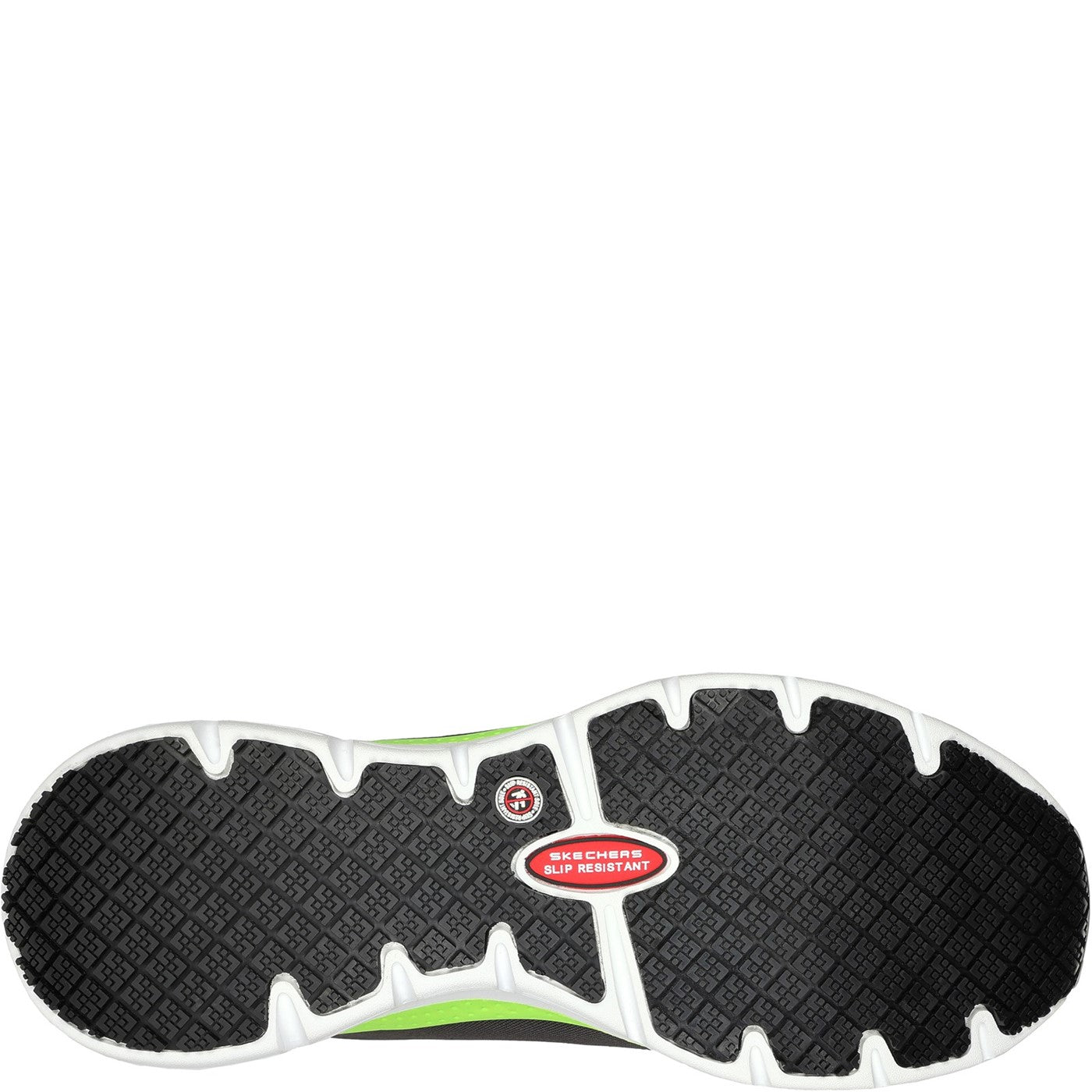 Skechers Workwear Arch Fit Sr Ringstap Safety Trainer S3 Charcoal/Lime