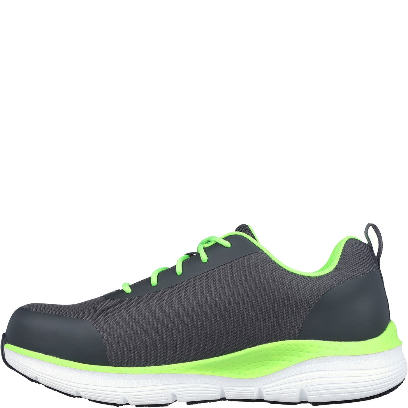 Skechers Workwear Arch Fit Sr Ringstap Safety Trainer S3 Charcoal/Lime