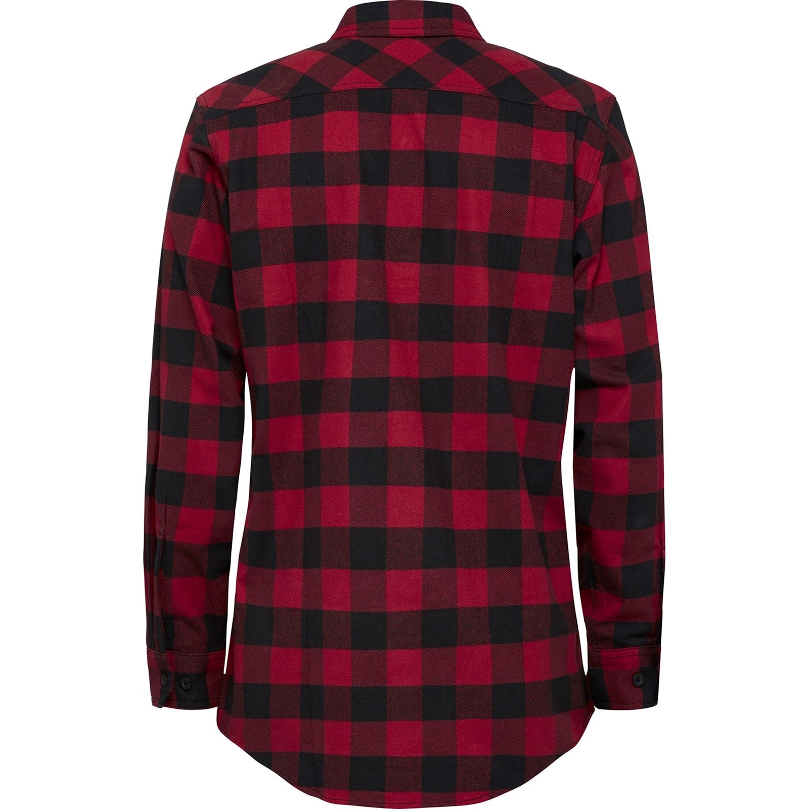 Hard Yakka Long Sleeve Check Flannel Shirt  Red
