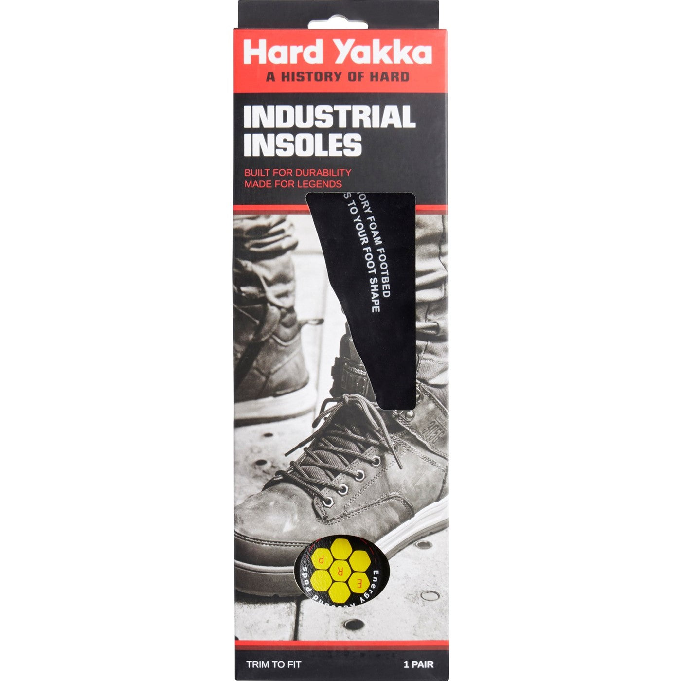 Hard Yakka HY ERP FOOTBED  Black